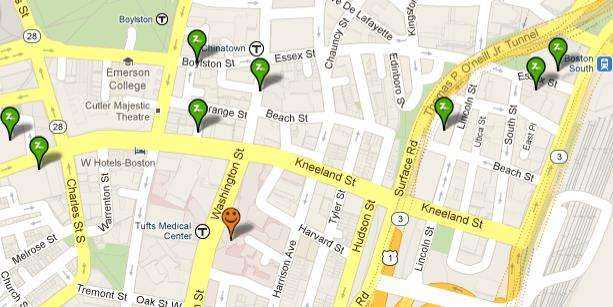 What is Zipcar and How Does It Work: 5 Unique Benefits of Using Zipcar 3 zipcar app showing the nearest zipcars in a neighborhood
