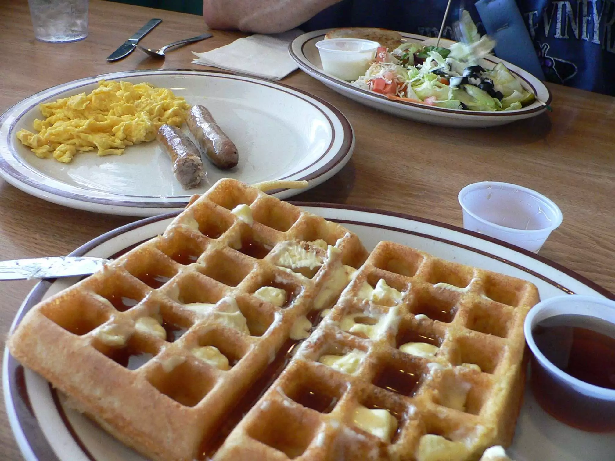 Brunch in one of the best restaurants in Sacramento, Waffle Square